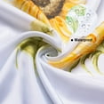 thumbnail image 3 of Yellow Sunflower Shower Curtain with Hooks Fall Waterproof Floral Fabric Decorative Bathroom Curtain Set for Autumn Rustic Botanical Flower Bathroom Décor 72"x72" Watercolor Sunflower, 3 of 6