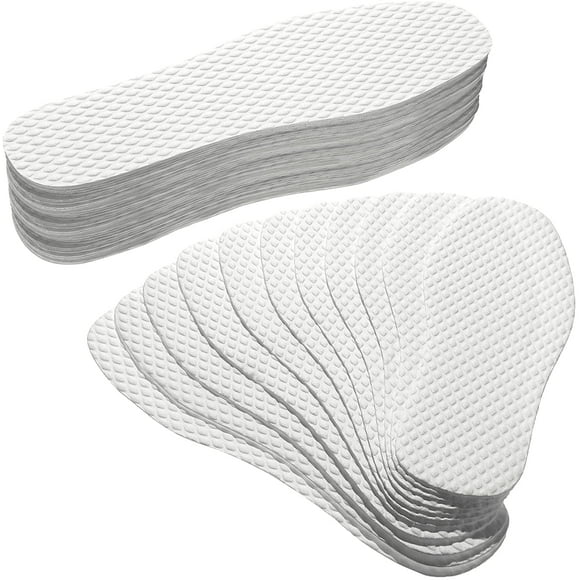 24 Pairs Disposable Shoe Liners Breathable Thin Insoles Disposable Shoe Insert Women Replaceable Sweat and Outdoor Barefoot Wood Pulp Shoe Liner for Women Men Hiking Running Boot Sneaker