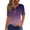 Hot Pink, variant on Basic Button-Down T-Shirt - Women's Solid Color Casual Short Sleeve Top, Comfortable Crew Neck Everyday Essential Tee (Blue | XXL)