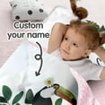 thumbnail image 2 of AOLOA Personalized Toddler Nap Mat with Name – Toucan Theme Roll-Up Sleeping Mat for Preschool Daycare, Removable Pillow Soft Minky Blanket, Custom Kids Nap Mat for Girls, Ideal for Travel or Camping, 2 of 8