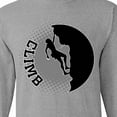 thumbnail image 4 of Inktastic Rock Climbing Silhouette Long Sleeve T-Shirt, 4 of 5