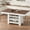 White, variant on 60" Counter Height Dining Table for 4, Farmhouse Rectangular Tall Bar Height Kitchen Dining Table & Thick Table Top, with Deepened Wine Rack & Shelves for Kitchen, Bar,Retro Gray