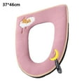 thumbnail image 2 of ENTASSER Washable standard toilet seat with zipper lid and handlePurple, 2 of 5