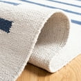 thumbnail image 5 of SAFAVIEH Montauk Amadine Striped Cotton Runner Rug, Ivory/Navy, 2'3" x 8', 5 of 8