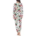thumbnail image 3 of Renewold Christmas Gifts Santa Nightwear for Women Fashion Xmas Bell Long Sleeve Top & Pants Set of 2 Casual Walking Jogger Pajama Sweatshirts Size 3XL, 3 of 4