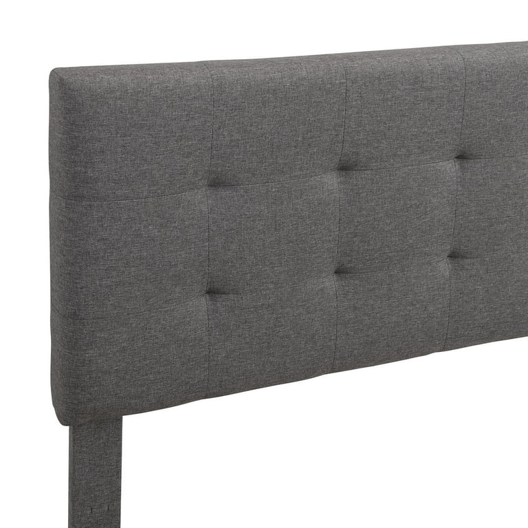 Queen Size Upholstered Platform Bed Frame with Tufted