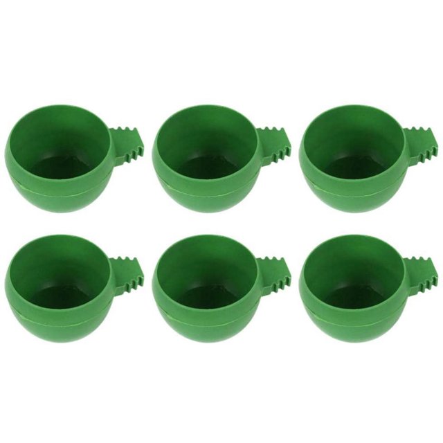 Bebedero para 20 piezas, comederos para pájaros, cuenco de plástico para comida, taza para comida para pájaros pequeños, loros y palomas