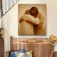 thumbnail image 6 of FLASHLUMI 8x12 Inch Jesus Hugging Elderly Man Religious Oil Painting Canvas Wall Art, Christian Faith Home Decor for Living Room Bedroom, No Frame, 6 of 10