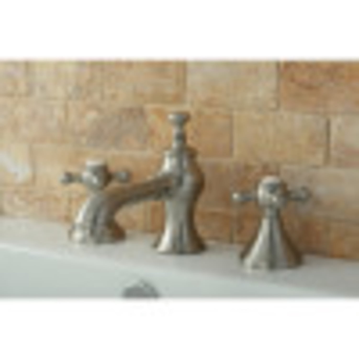 Kingston Brass KC7068BX 8 in. Widespread Bathroom Faucet, Brushed Nickel
