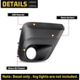 thumbnail image 2 of Fog Light Bezel for 2019 2020 2021 Subaru Forester Base,Convenience,Premium Model,PP Material Fog Lamp Cover Replacement(Only Passenger Side), 2 of 6