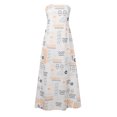 thumbnail image 5 of Bibifish Womens Dress Graphic Strapless Tube Dress Backless Bodycon Floor Length Maxi Dress Flowy Casual Party Wear Dress For Ladies, 5 of 7