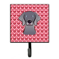 Carolines Treasures BB5301SH4 Weimaraner Leash or Key Holder Single Hook multicolor