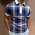 thumbnail image 2 of EQWLJWE Chemise d'Été pour Hommes Mode Personnalité Chemise Décontractée Slim Manches Courtes Imprimé à Pois Col Rabattu Blouse & Chemise Manches Courtes Hauts pour Hommes, 2 of 4