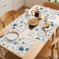 thumbnail image 5 of Spring Floral Placemats Set of 1, off White Lake Blue Flower Leaves Vintage Non-Slip Place Mats Washable Table Mats for Kitchen Dining Table Decorations Indoor/Outdoor, 5 of 9