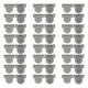 thumbnail image 1 of 24 juegos de cierres magnéticos con botón a presión para ropa, bolsos y carteras. gris, 1 of 9