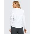 thumbnail image 2 of CRZ YOGA Pima Cotton Workout Long Sleeve Shirts for Women Athletic Yoga Casual Tops T-Shirt, 2 of 5