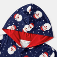 thumbnail image 6 of PatPat Christmas Pajamas for Women Matching Family Pajamas Hooded One Piece Long Sleeve Blue Santa PJs Women’s Loungwear Sleepwear with Socks WomenS, 6 of 9