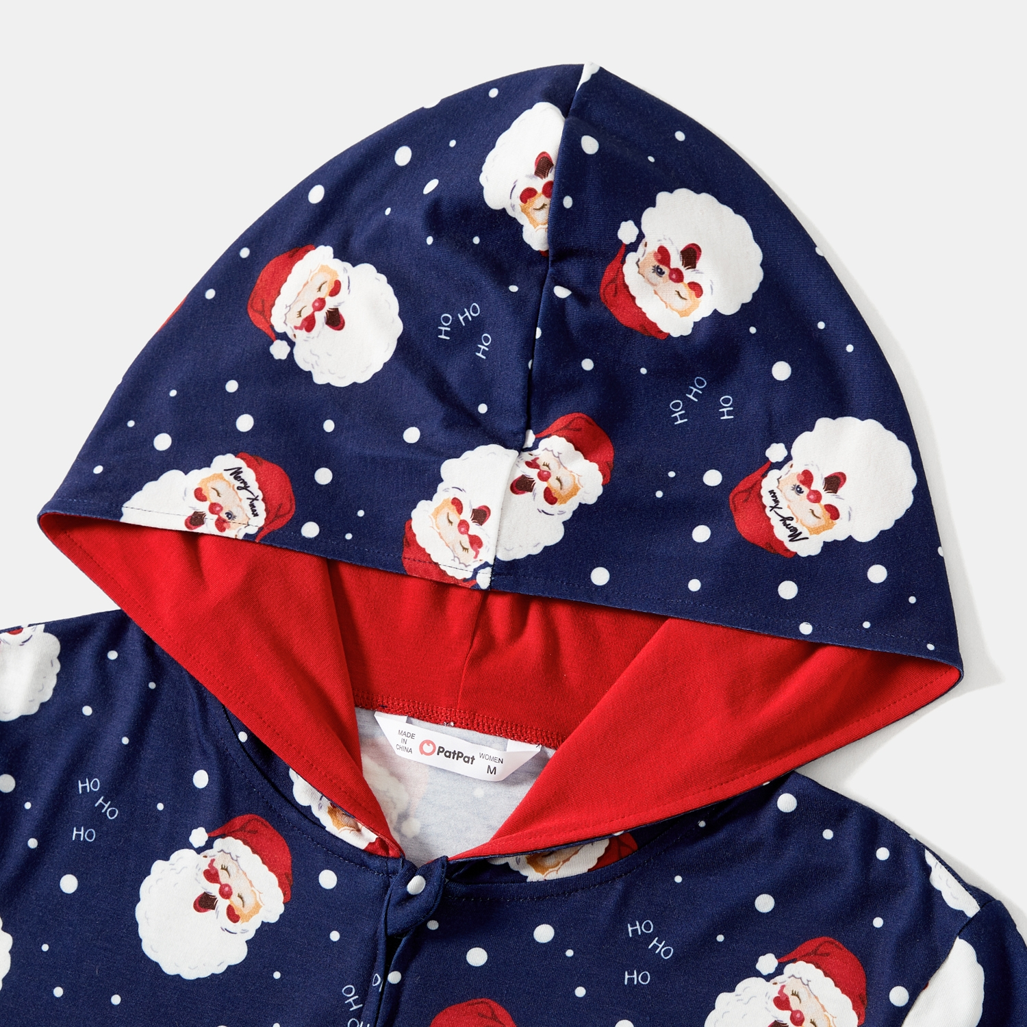 PatPat Women's Christmas One-Piece Hooded Pajamas photo 6