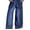 A Prussian Blue, variant on Women's Wide Leg Jeans High Waisted Baggy Jeans for Women Stretchy Denim Pants with Drawstring and Big Pockets (Plus Sizes Available)