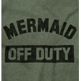 thumbnail image 2 of Mermaid Off Duty Cute Beach Lovers Women's Graphic T Shirt Tees Brisco Brands X, 2 of 6