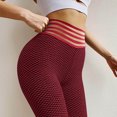 thumbnail image 6 of QLEICOM Womens Yoga Pants Capri Leggings High Waist Running Tie-dye Pants Workout Leggings Athletic Pants Tummy Control Leggings Red XXL, 6 of 6