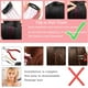 thumbnail image 4 of Extensiones con pinza Umylar para el cabello, color rojo purpurina, 12 unidades, 4 of 6