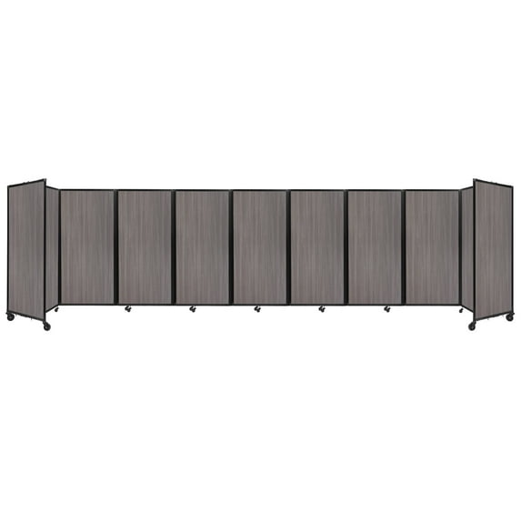 Versare Room Divider 360 Folding Portable Partition | Freestanding Decorative Room Separator | 3, 5, 7 or 9 Laminate Panels Wide | Up to 7'6" Tall