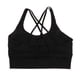 thumbnail image 4 of acolchado sin costuras para mujer Ropa interior de mujer de yoga de ocio Negro Colcomx Sujetador deportivo acolchado de tiras, 4 of 8