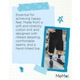 thumbnail image 7 of MeMoi Boys Bold Stripes Cotton-Rich Fine-Gauge Crew Sock - Boys - Male, 5-6, Black, 7 of 7