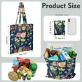 thumbnail image 2 of Tropical Flower and Leaves Foldable Grocery Bag - Eco-Friendly & Spacious Shopping Bag, 2 of 6