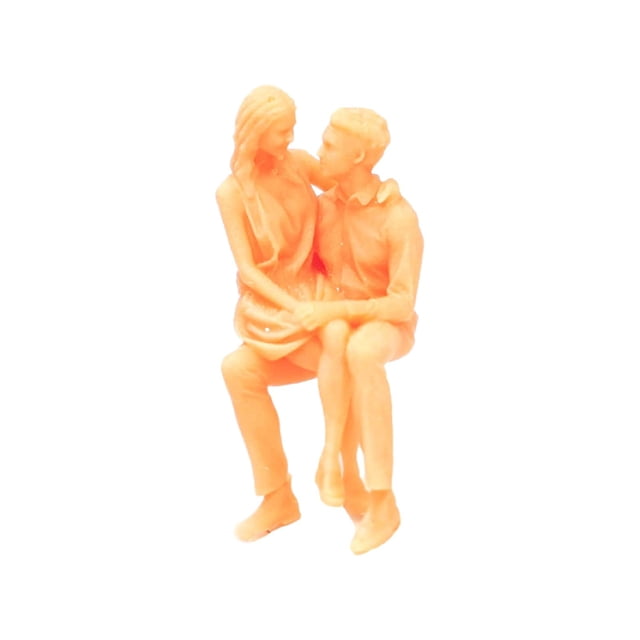 Figuras de personas en miniatura 1/64 Figuras sin pintar Modelo Escenas en miniatura S estilo B