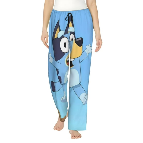 Johaoi Bluey for Pajama Pants Women,Comfy Lounge Pants Drawstring Sleep Bottoms Pj Pants with Pockets-Small