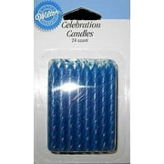 Wilton Celebration Candles, Blue, 24 Count