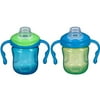Playtex Sipsters Stage 1 Spill-Proof, Leak-Proof, Break-Proof Soft Spout Sippy Cups for Boys - 6 Ounce - 2 Count, Blue