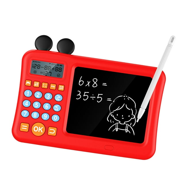 Calculadora con tableta para escribir, calculadora para niños con bloc de notas, calculadora digital con bloc de notas, calculadora con bloc de notas diseñada para el futuro