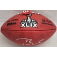 thumbnail image 2 of Tom Brady Autographed New England Patriots Official NFL Leather Super Bowl XLIX Logo Football Fanatics Holo 206037, 2 of 3