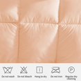 thumbnail image 6 of Home Quilt Queen White Lightweight Comforter Reversible Bedspread for All Season Soft Cozy Quilted Blanket Down Alternative Bedding (78.7''x59'' Pink)/ Home Decor, 6 of 7
