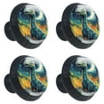 thumbnail image 2 of 4 Pcs Cartoon Dinosaur Knobs for Kitchen Cabinet Cupboard Dresser Bookcase Drawer Pulls Handles Round Home Decor, 2 of 8