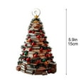 thumbnail image 3 of JeashCHAT Stacked Books Christmas Tree Ornaments Gift for Book Lovers Acrylic Stack Colorful Books Hanging Ornament Christmas Tree Decoration, 5.9", 3 of 6