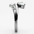 thumbnail image 4 of High polished (no plating) Stainless Steel Ring with AAA Grade CZ in Clear for Women Style TK1080, 4 of 4