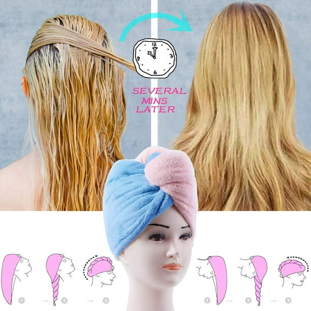 Rapided Drying Hair Towel Microfiber Quick Magic Hair Dry Hat Wrapped Towel