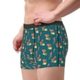 thumbnail image 3 of Wukai Frog and Mushrooms Print Men’s Underwear Breathable Boxer Briefs,&nbsp;Moisture Wicking & Breathable-, 3 of 7