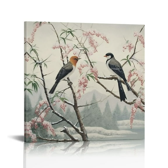 ARISTURING Canvas Wall Art of Oriental Style 12x12 in