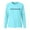 Freedom1# Light Blue, variant on Freedom Shirts for Women Long Sleeved Patriotic Letter Prints T Shirt With Round Neckline Outdoor Activities Casual Comfort Fit Daily Wear