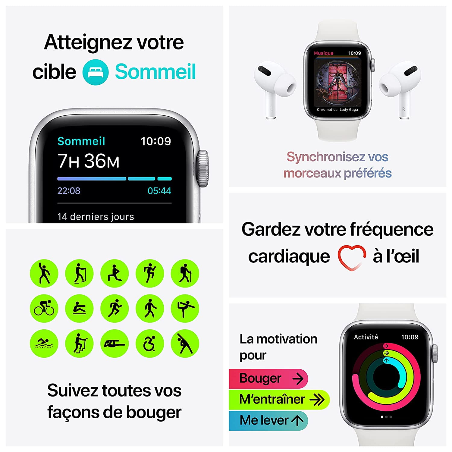 Apple Watch SE (GPS) 40mm Gold Aluminum Case with Starlight