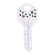 Hillman 87035 Decorative Blank Key, Kwikset #61 KW1, Home or Auto Key, Confetti, Brass