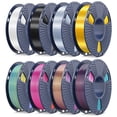 thumbnail image 1 of Filamento para impresora 3D SUNLU Silk PLA multicolor cuádruple de 2 kg, 1 of 8