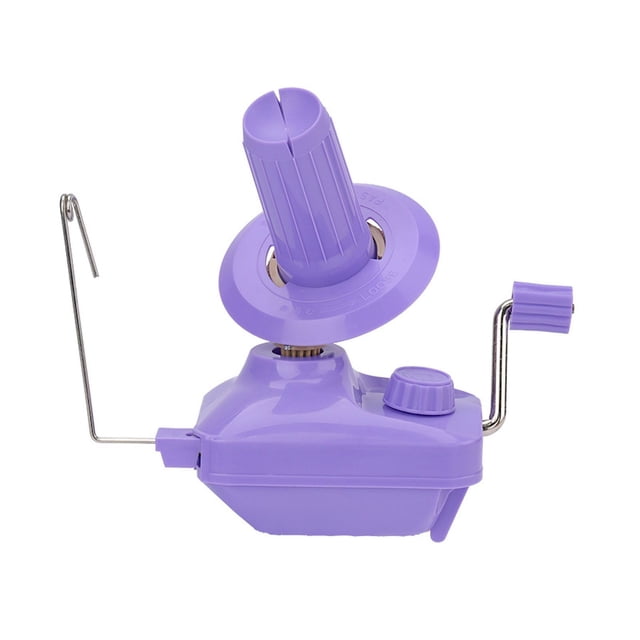 Oimcto Hand-Cranked Yarn Winding Machine - Small (Purple),Yarn Yarn Wool String Cake Hand Operated Winding Wool Machine for Yarn Tabletop Clamp Yarn Cake,Create a Warm and Comfortable Atmosphere