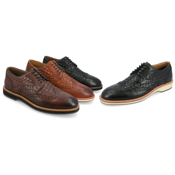 Thomas & Vine Mens Radcliff Tru Comfort Foam Lace-up Woven Wingtip Derby-Size 10 Thomas & Vine Mens Radcliff Tru Comfort Foam Lace-up Woven  main image 2