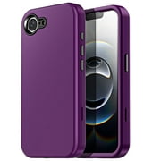 For Apple iPhone 16e Case Military Heavy Duty Shockproof Rugged Hybrid Protective Cover Cushion Phone Case 3-Layer